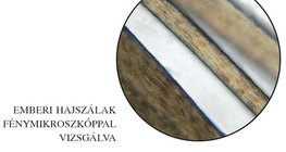 Emberi hajszálak fénymikroszkóp alatt