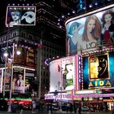 The New York Broadway at night