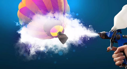 What is common between a hot air balloon and a paint spray?