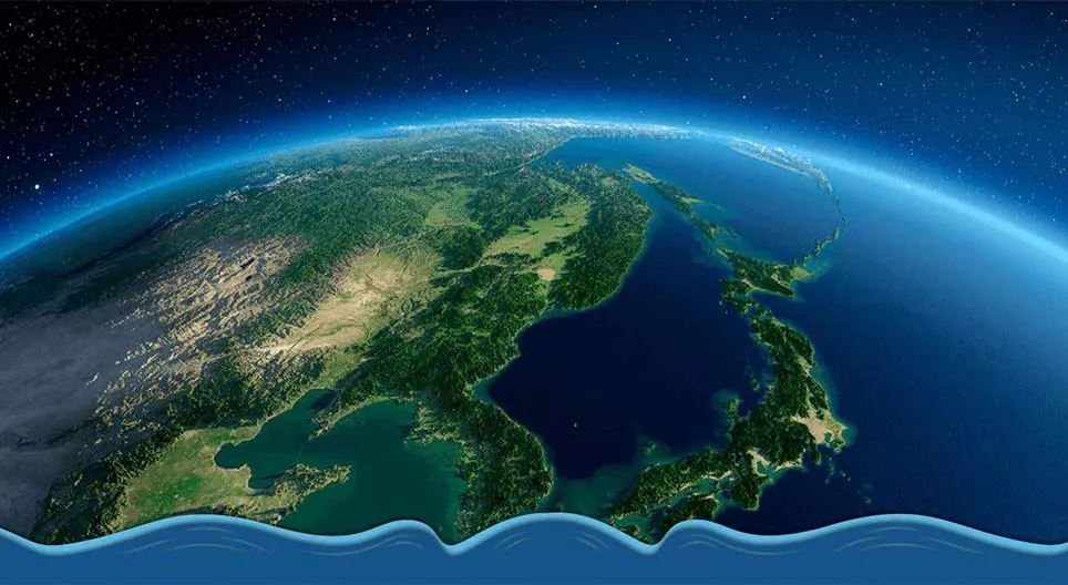 Topography of the world ocean