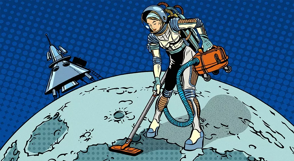 Can we vacuum on the Moon?