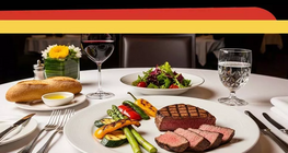 Ins Restaurant gehen und Essen bestellen