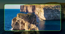 Formation of rocks on Malta