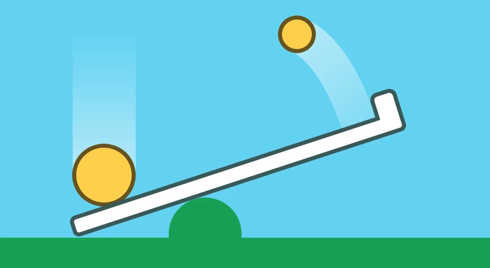 Vertical projection with a catapult