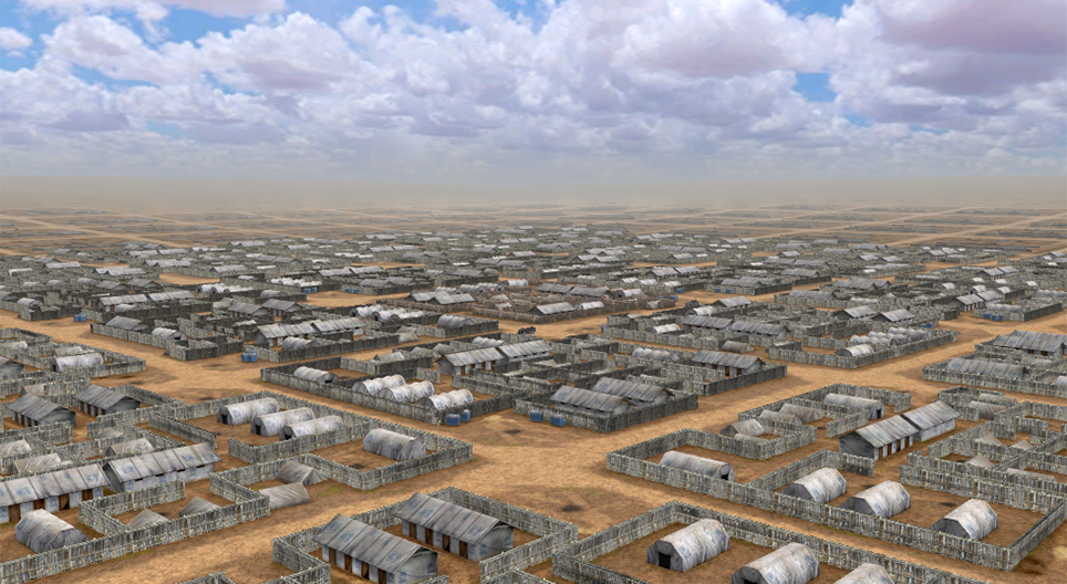 Vluchtelingenkamp in Afrika (Darfur)