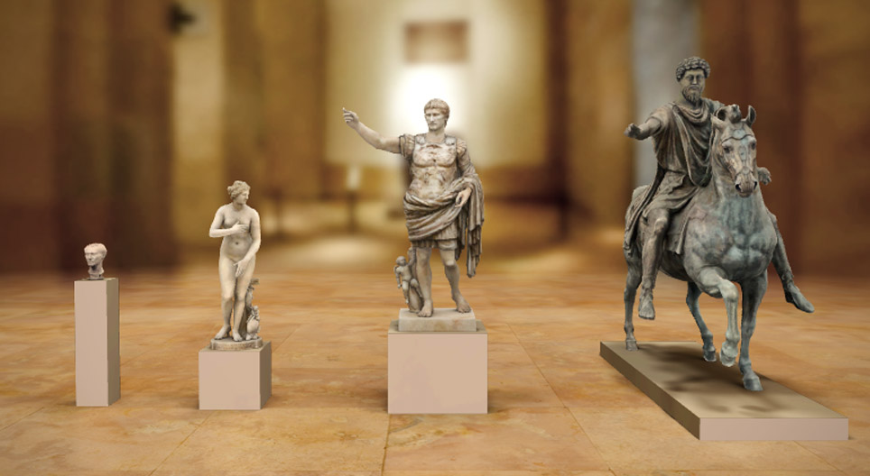 Meesterwerken uit de beeldhouwkunst van het oude Rome