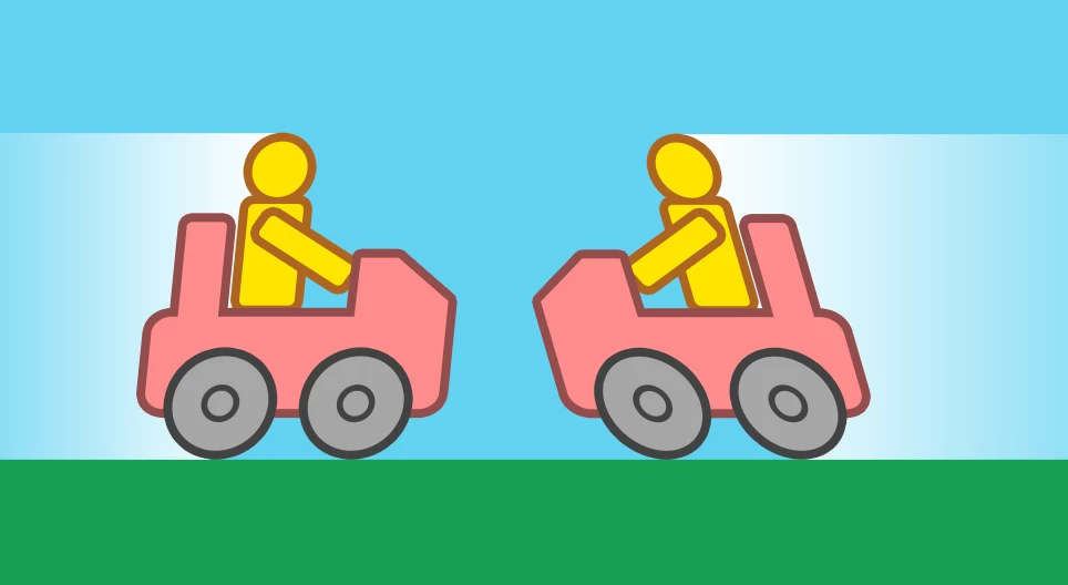 Head-on collision of cars IV.