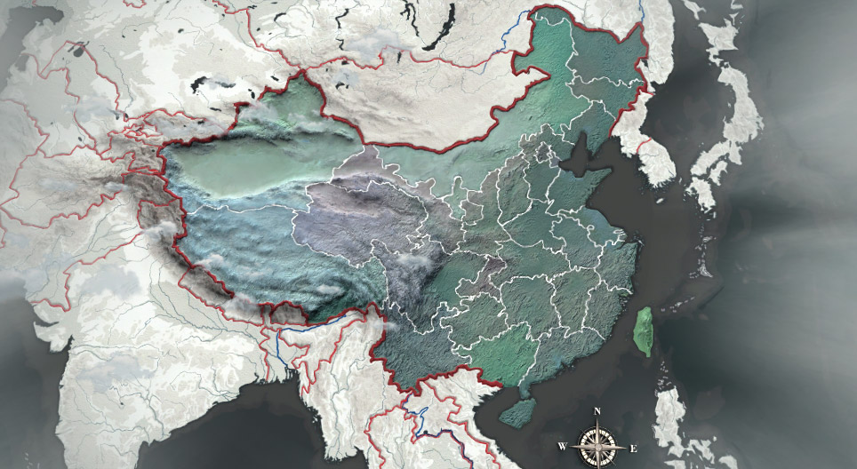 Mapa administrativo da China
