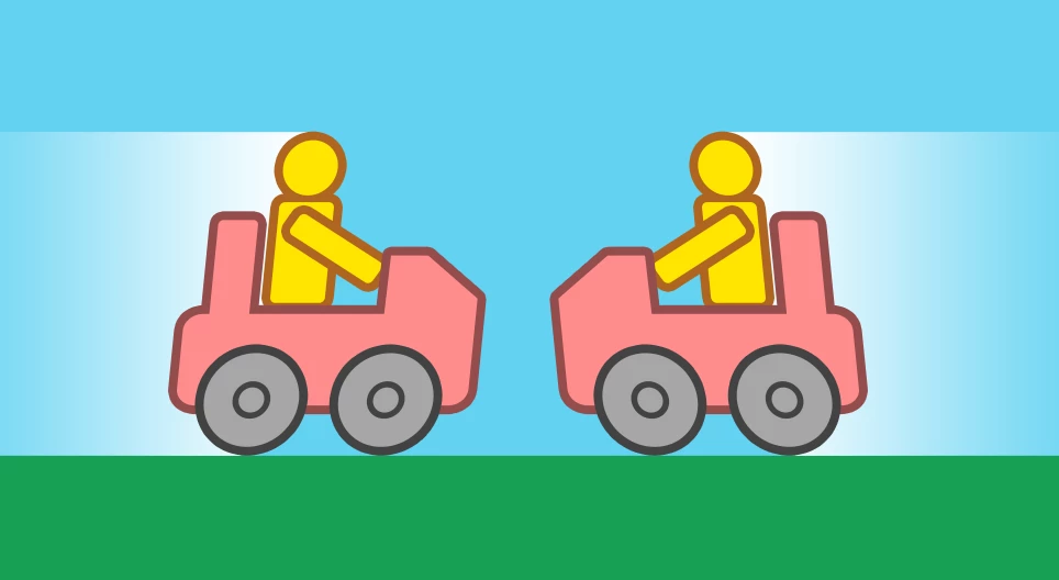 Head-on collision of cars II.