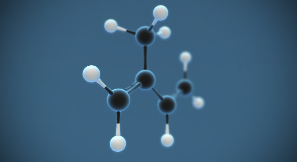 Izoprén (2-metybuta-1,3-dién) (C₅H₈)