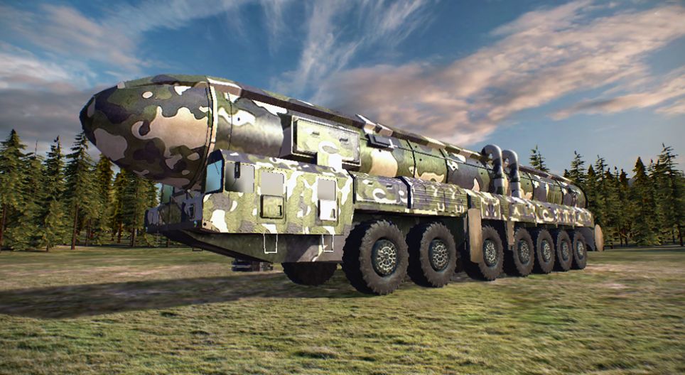 Medzikontinentálna raketa RT-2PM Topoľ (Sovietsky zväz 1985)