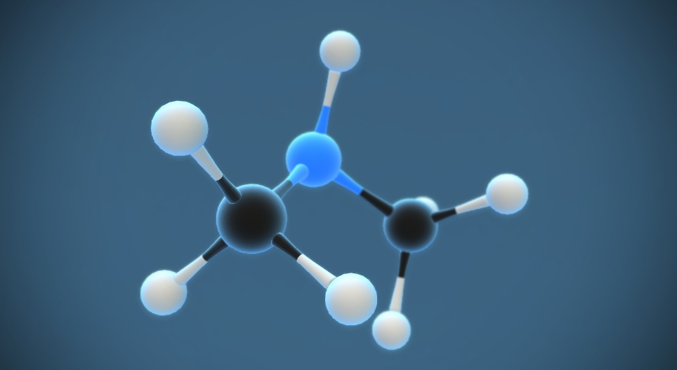 Dimetylamin (NH(CH₃)₂)