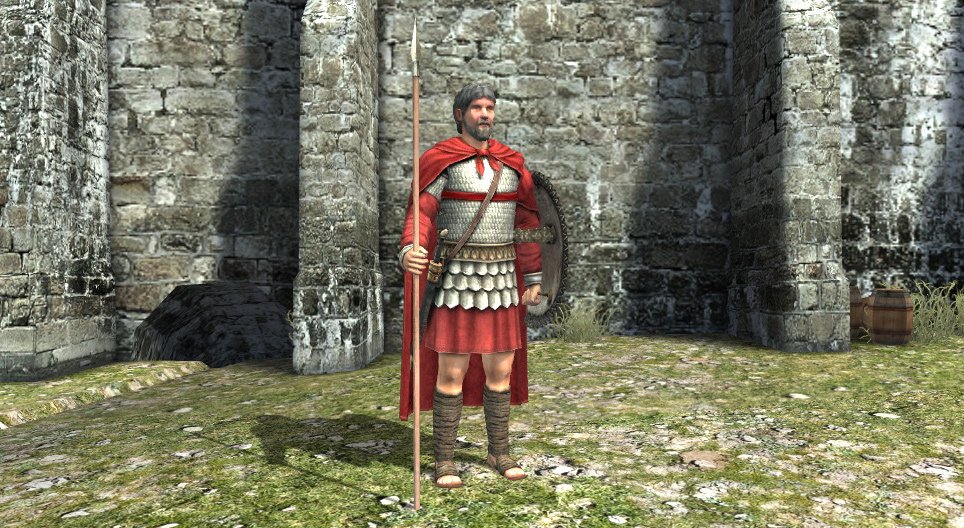 Soldat från senromersk tid (300-talet)