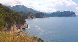Морският бряг на Черна гора