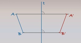 Reflecting a line segment across an axis
