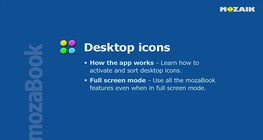 mozaBook - Desktop icons
