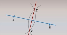 Constructing the perpendicular bisector of a line segment