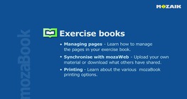 mozaBook - Managing exercise books