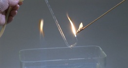 The combustion of acetylene