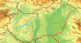 Topographic map of Hungary