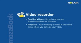 mozaBook - Video recorder