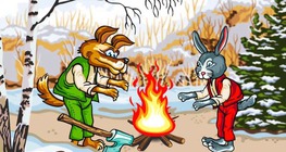 Since when has the dog been angry at the rabbit?