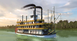 Steamboat on the Mississippi River