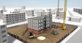 Construction of a panel building