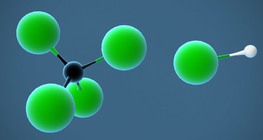 Chlorination of methane by a substitution reaction