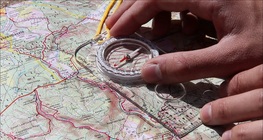 Orientation with a compass