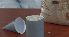 Relationship between the volumes of a cylinder and a cone