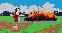 Ο Αυτοκράτορας Νέρωνας έπαιζε τη λύρα του ενώ η Ρώμη καιγόταν