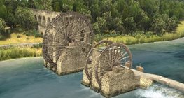 Сирийско водно колело (гр. Хама, ХІІІ век)