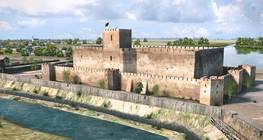 Gothic brick castle (Gyula, Hungary)