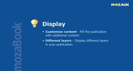 mozaBook - Дисплей (Слоеве)