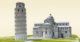 Наклонената кула в Пиза (XIV век)