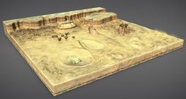 Aeolian landforms in deserts