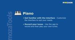 Пиано, ръководство за работа