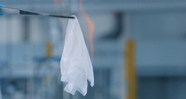 A non-flammable tissue