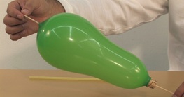 Balloon on a skewer