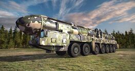 RT-2PM Topol Intercontinental ballistic missile (Soviet Union, 1985)