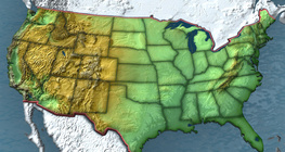 States and cities of the USA