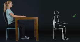 The correct sitting posture