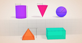 Perimeter, area, surface area and volume