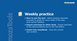 Weekly practice tutorial