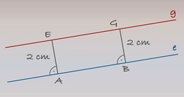 Plotting a parallel line at a given distance
