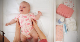 Diapering and dressing babies