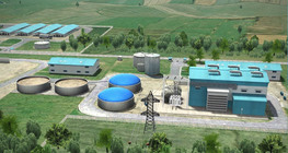 Biogas power plant