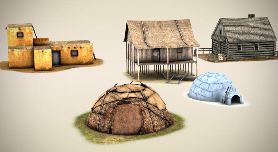 Характерні житлові споруди